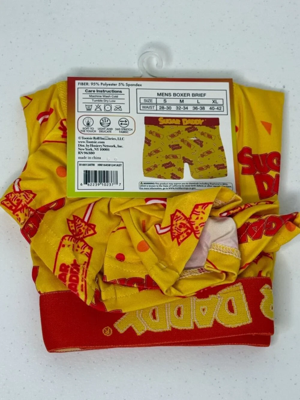Sugar Daddy Candy Mens Boxer Briefs Size L 36-38 Novelty Underwear NWT